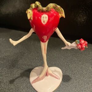 Whimsical Red Heart Figurine